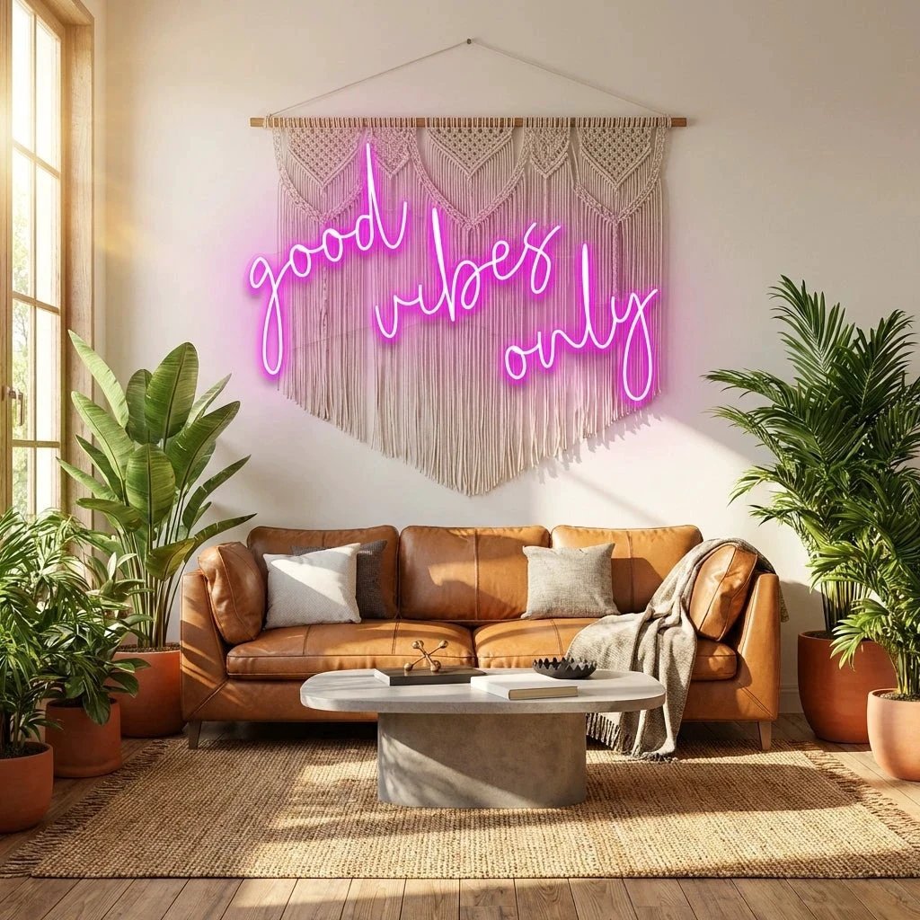 Good Vibes Only 2 Led Neon Sign Light