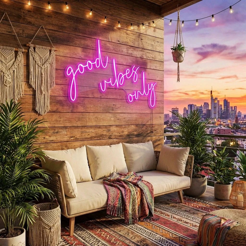 Good Vibes Only 2 Led Neon Sign Light