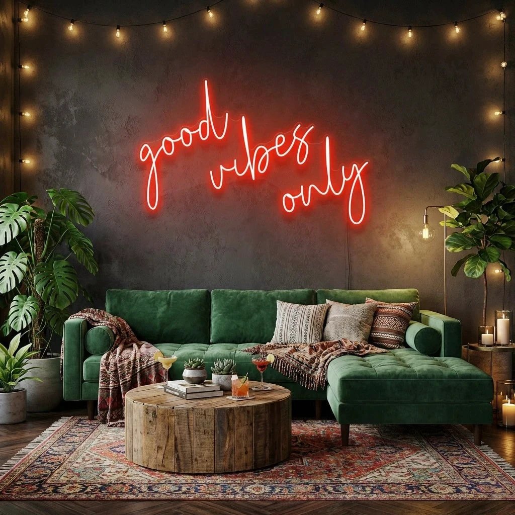 Good Vibes Only 2 Led Neon Sign Light