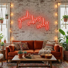 Good Vibes Only 2 Led Neon Sign Light