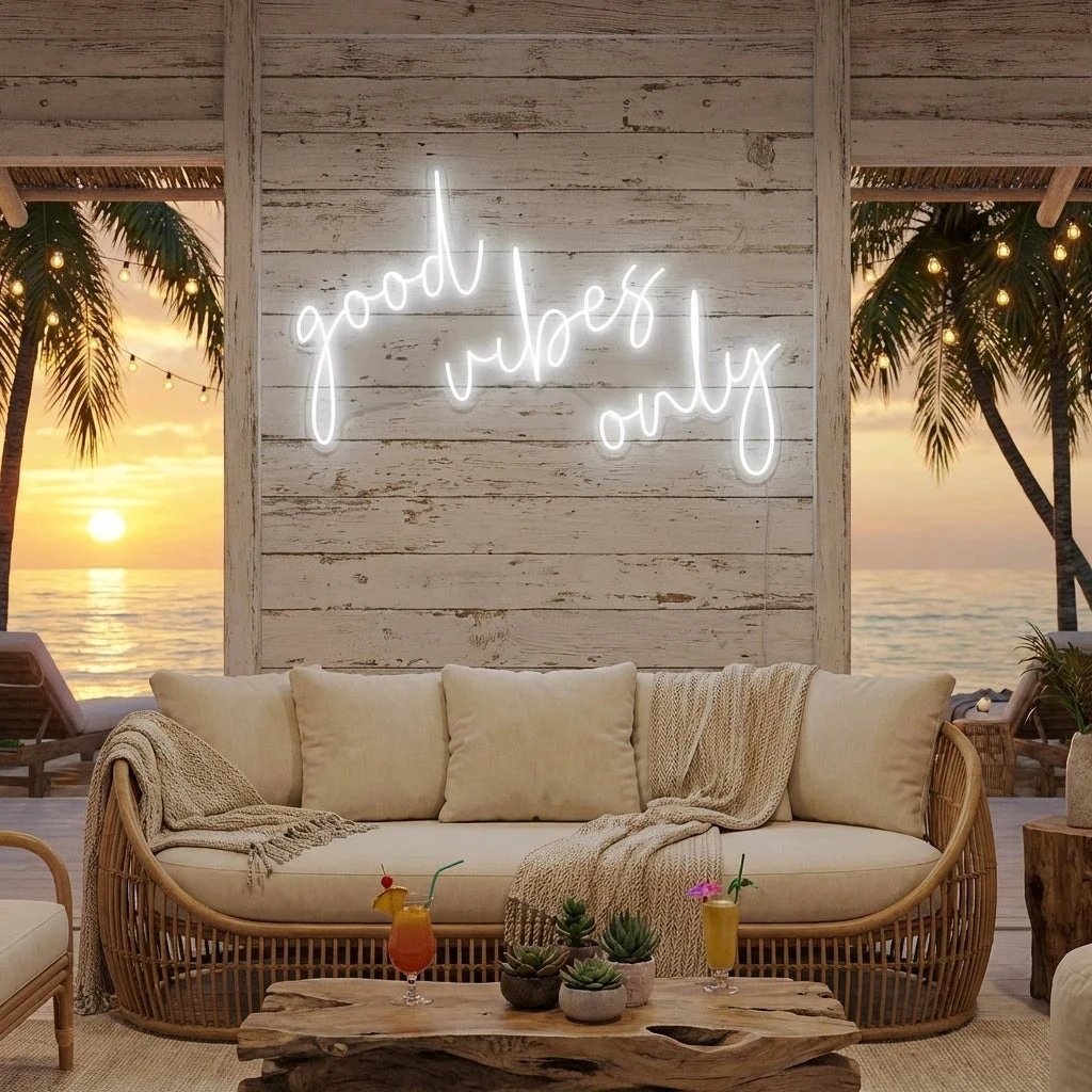 Good Vibes Only 2 Led Neon Sign Light
