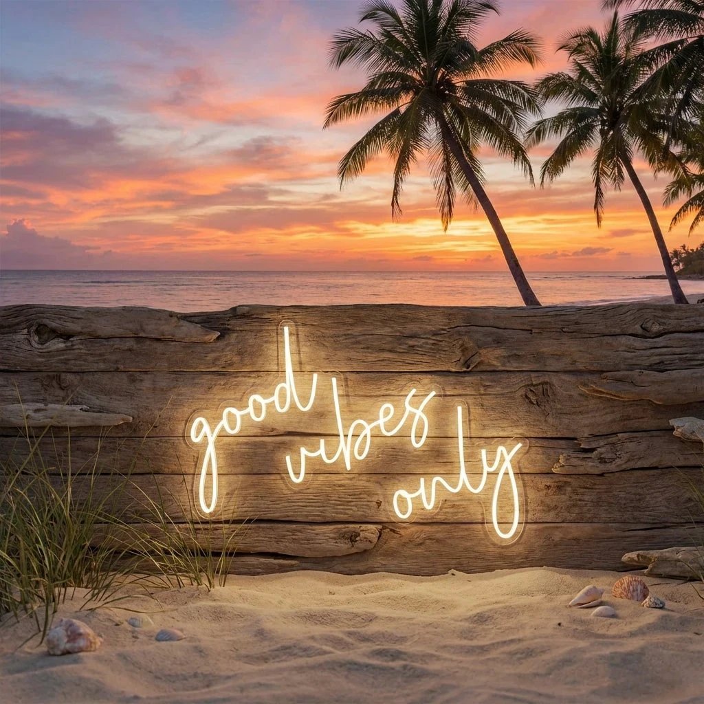 Good Vibes Only 2 Led Neon Sign Light