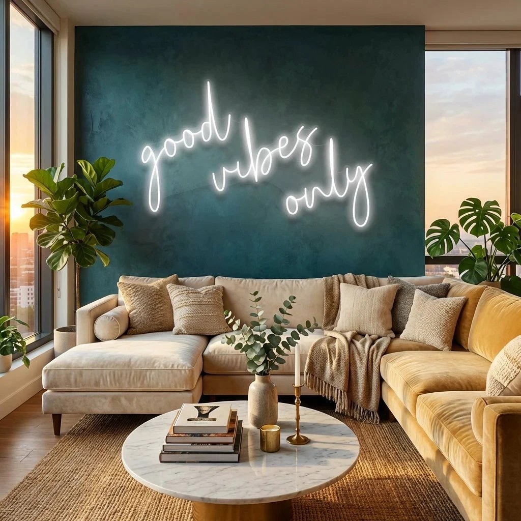 Good Vibes Only 2 Led Neon Sign Light