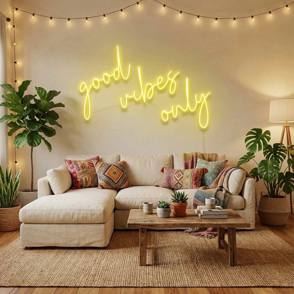 Good Vibes Only 2 Led Neon Sign Light