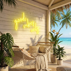 Good Vibes Only 2 Led Neon Sign Light