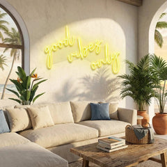 Good Vibes Only 2 Led Neon Sign Light