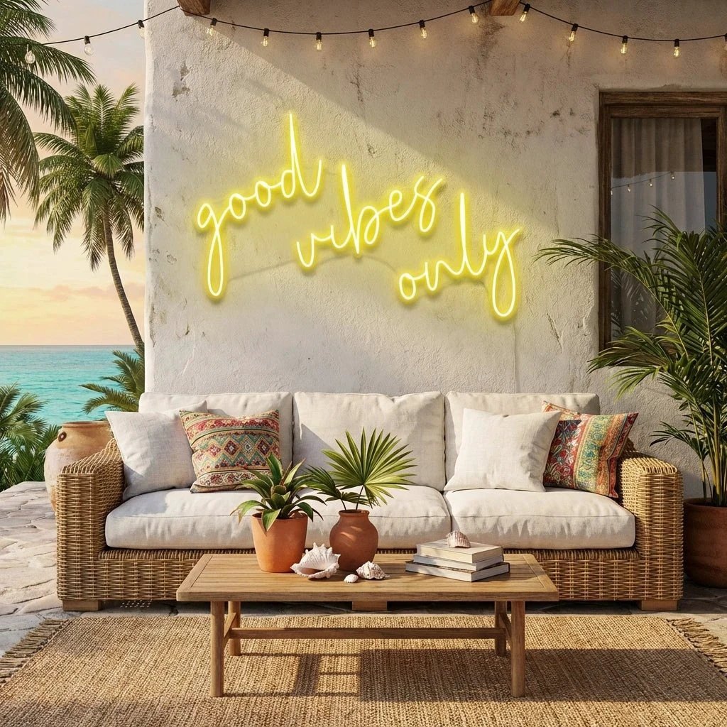 Good Vibes Only 2 Led Neon Sign Light