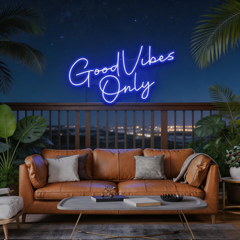Good Vibes Only LED Neon Sign Light