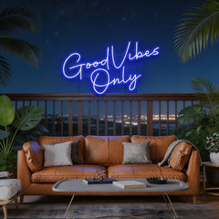 Good Vibes Only LED Neon Sign Light