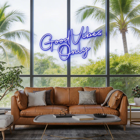 Good Vibes Only LED Neon Sign Light