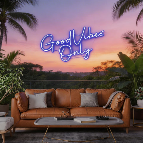 Good Vibes Only LED Neon Sign Light