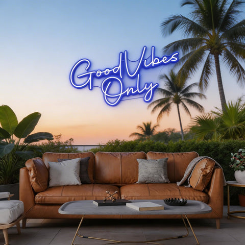 Good Vibes Only LED Neon Sign Light