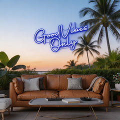 Good Vibes Only LED Neon Sign Light