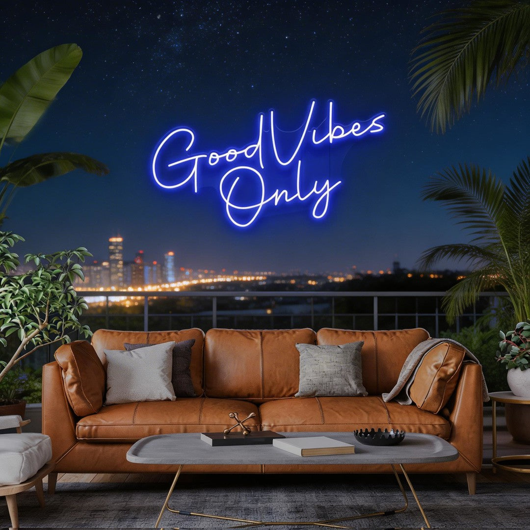 Good Vibes Only LED Neon Sign Light
