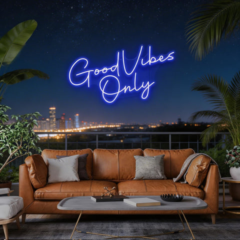 Good Vibes Only LED Neon Sign Light
