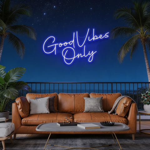 Good Vibes Only LED Neon Sign Light
