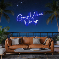 Good Vibes Only LED Neon Sign Light
