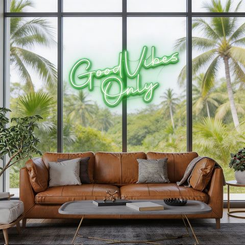 Good Vibes Only LED Neon Sign Light