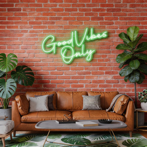 Good Vibes Only LED Neon Sign Light