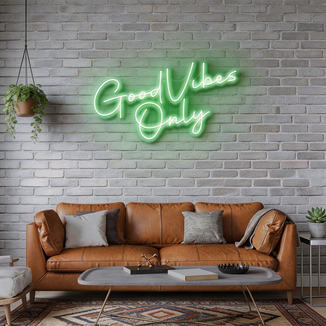 Good Vibes Only LED Neon Sign Light