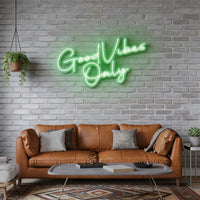 Good Vibes Only LED Neon Sign Light