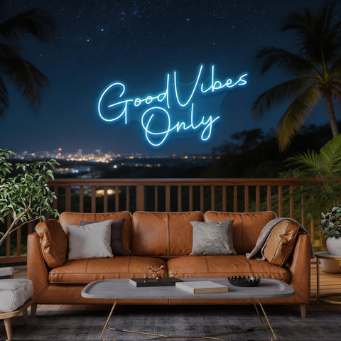 Good Vibes Only LED Neon Sign Light