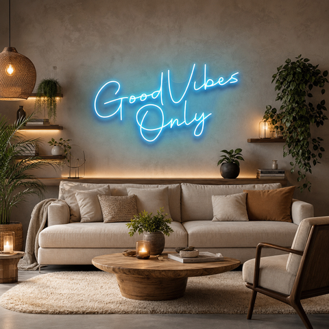 Good Vibes Only LED Neon Sign Light
