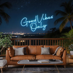 Good Vibes Only LED Neon Sign Light