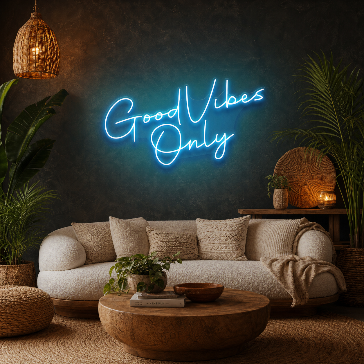 Good Vibes Only LED Neon Sign Light