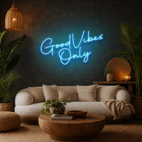 Good Vibes Only LED Neon Sign Light