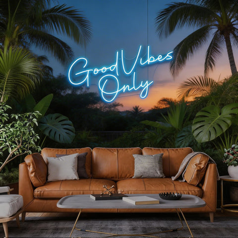 Good Vibes Only LED Neon Sign Light