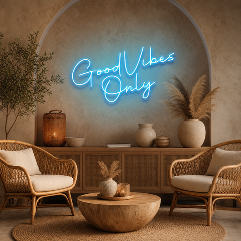 Good Vibes Only LED Neon Sign Light