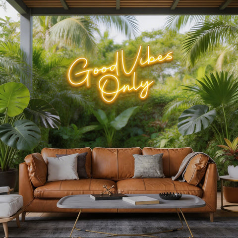 Good Vibes Only LED Neon Sign Light