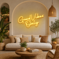 Good Vibes Only LED Neon Sign Light