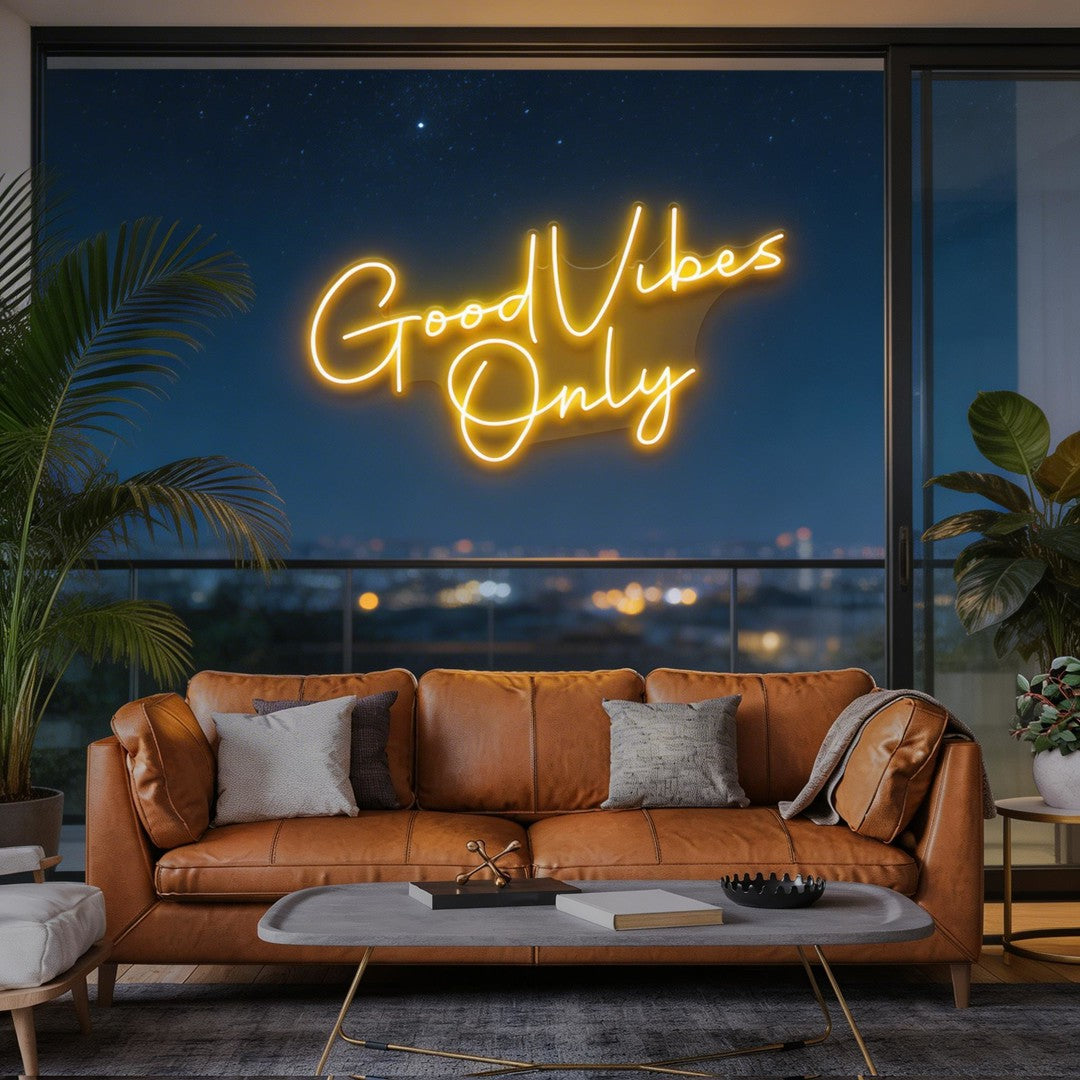 Good Vibes Only LED Neon Sign Light