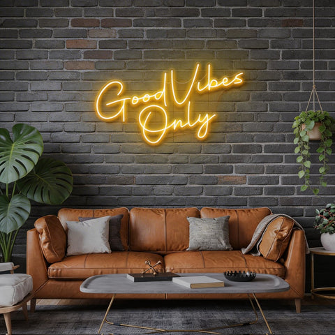 Good Vibes Only LED Neon Sign Light
