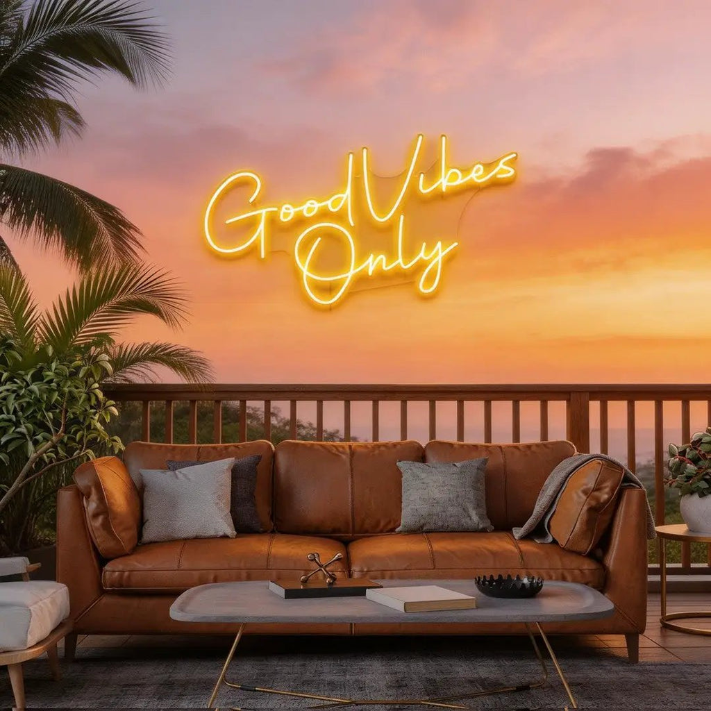 Good Vibes Only LED Neon Sign Light