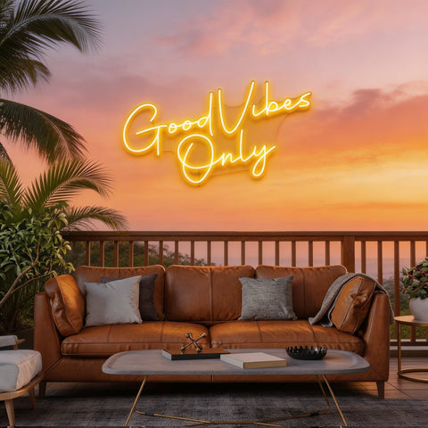 Good Vibes Only LED Neon Sign Light