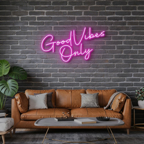 Good Vibes Only LED Neon Sign Light