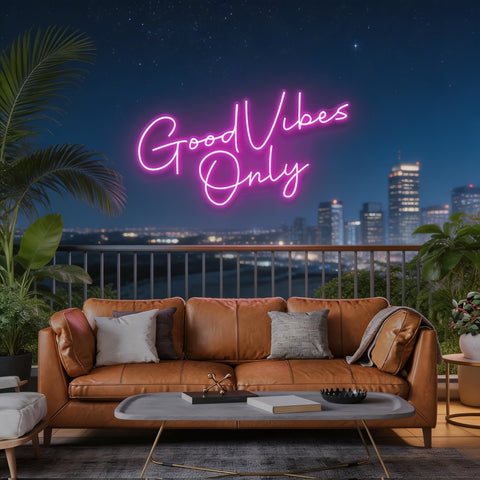 Good Vibes Only LED Neon Sign Light