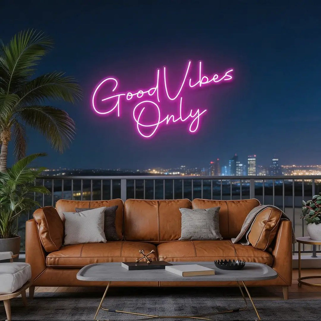 Good Vibes Only LED Neon Sign Light