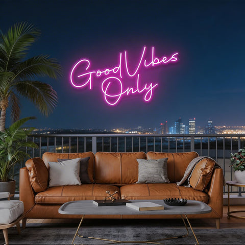 Good Vibes Only LED Neon Sign Light