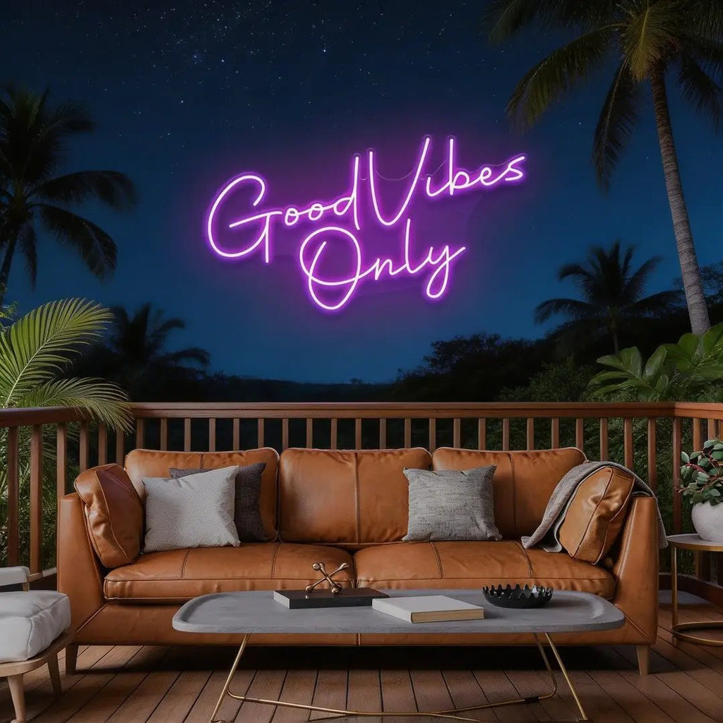Good Vibes Only LED Neon Sign Light