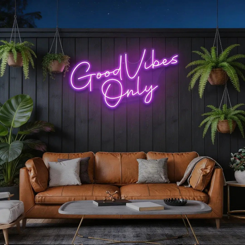 Good Vibes Only LED Neon Sign Light