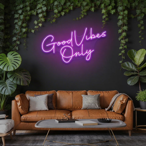 Good Vibes Only LED Neon Sign Light