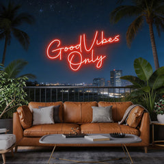 Good Vibes Only LED Neon Sign Light
