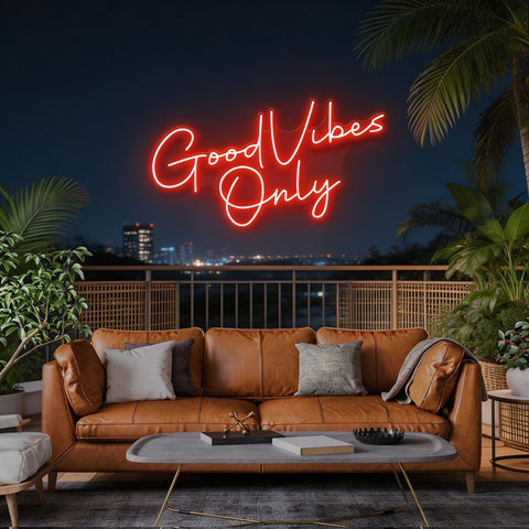 Good Vibes Only LED Neon Sign Light