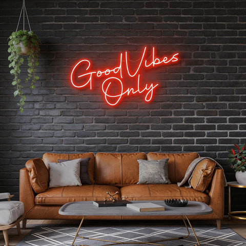 Good Vibes Only LED Neon Sign Light
