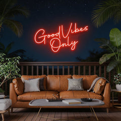 Good Vibes Only LED Neon Sign Light