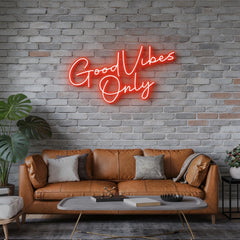 Good Vibes Only LED Neon Sign Light
